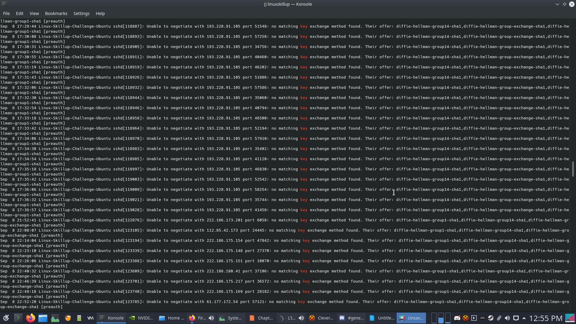 Linux UpSkill Challenge Day 3 - sudo and auth.log